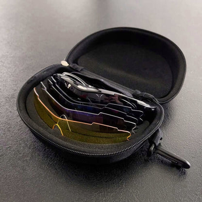 ROCKBROS Polarized cycling glasses with replaceable colored lenses SET – image 5