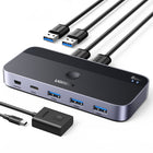 UGREEN 2-in-4 switch for 2 computers USB 3.0 + 2x USB-A cable black