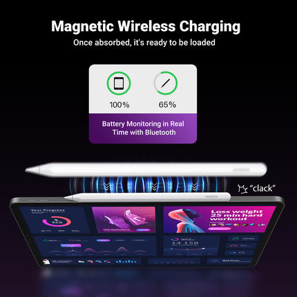 UGREEN Stylus for iPad tablets with wireless charging, white – image 2