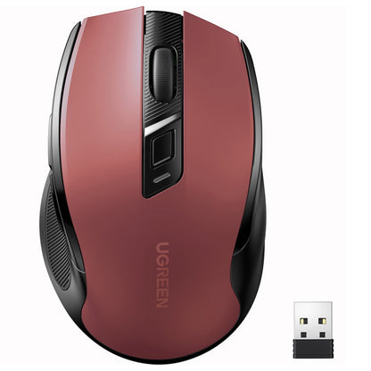 UGREEN Precise wireless USB mouse 2.4GHz Bluetooth 5.0 optical 4000 DPI red