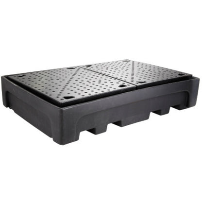 GSG24 Spill bathtub, base for 2 IBC 1100L tanks, plastic PE CEMO 10952 – image 2