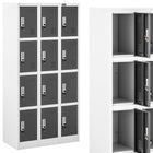 FROMMSTARCK Clockboard Social Breakfast Metal Locker 12 Lockers