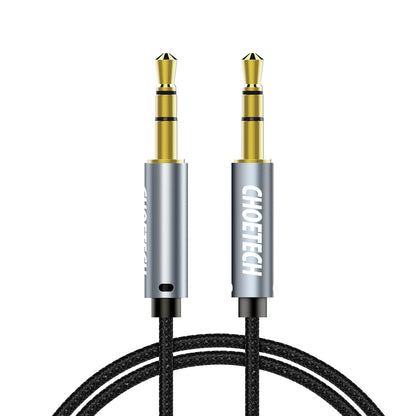 CHOETECH AUX audio cable for speaker 2x mini jack 3.5mm male 1.2m - black