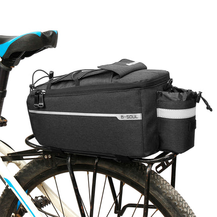 HURTEL Thermal bicycle bag 9l for the trunk with a water bottle pocket and shoulder strap - black – image 11