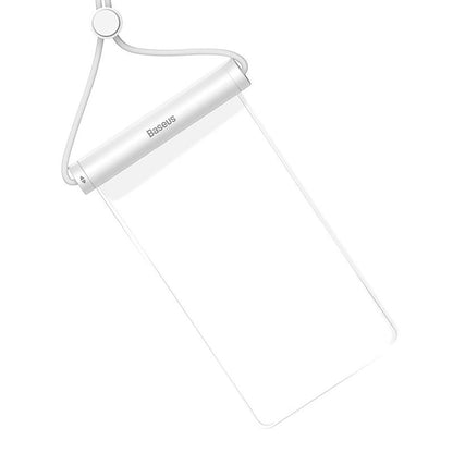 BASEUS Waterproof case for a 7.2'' phone with a cylindrical IPX8 AquaGlide clasp - white – image 3