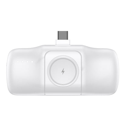 WOZINSKY Mini powerbank 5000mAh 15W USB-C and Apple Watch charger - white – image 2