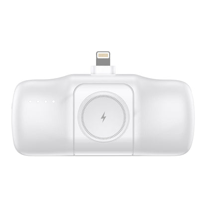 WOZINSKY Mini powerbank 5000mAh 15W iPhone Lightning and Apple Watch charger - white – image 4