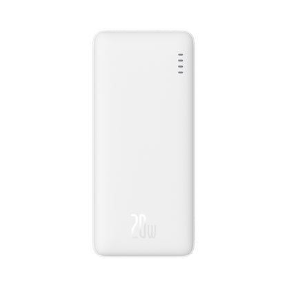 BASEUS Airpow 20W 10000mAh powerbank with USB-A - USB-C cable 30cm - white – image 2