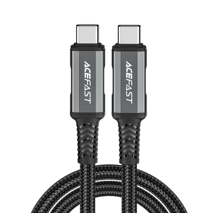 ACEFAST USB-C USB4 PD3.1 5A cable for data transmission and 4K Video 1m - gray and black
