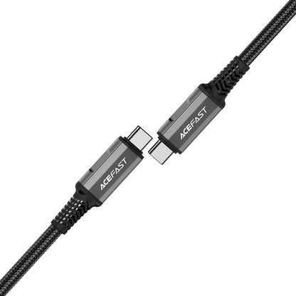 ACEFAST USB-C USB4 PD3.1 5A cable for data transmission and 4K Video 1m - gray and black – image 2