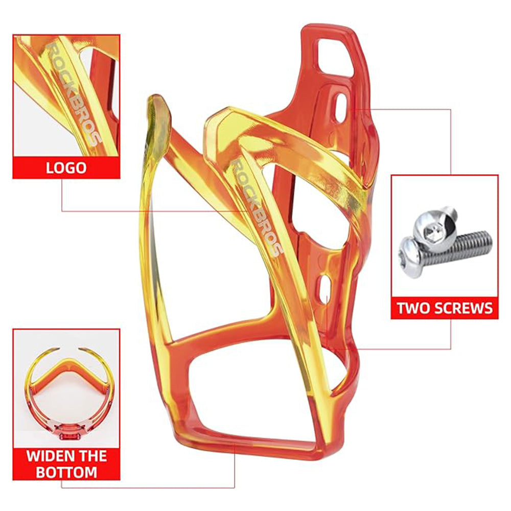 ROCKBROS Bicycle bottle holder - red and yellow – image 2