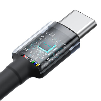 BASEUS 2x Cafule USB-C - USB-C cable 100W 1m - red-black and black-gray – image 6