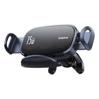 BASEUS Car grill holder with triple coil inductive charger - black