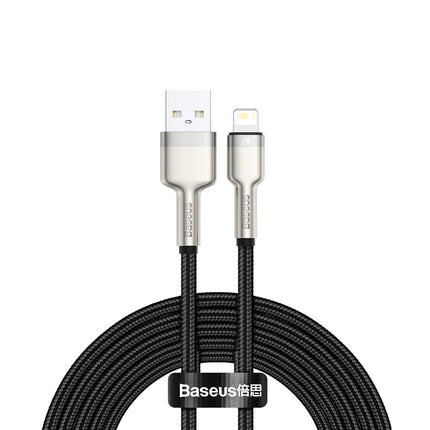 BASEUS Cafule Series Metal Data USB-A - iPhone Lightning 2.4A cable 1m - black