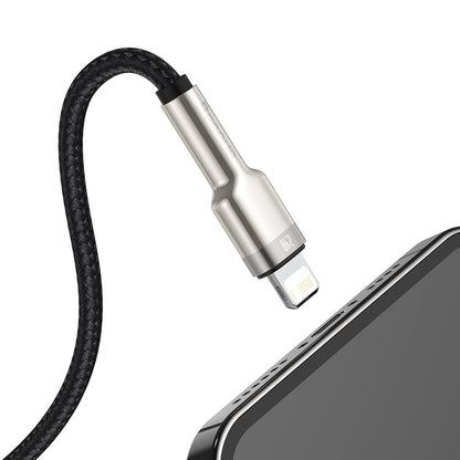 BASEUS Cafule Series Metal Data USB-A - iPhone Lightning 2.4A cable 1m - black – image 4