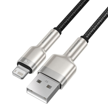 BASEUS Cafule Series Metal Data USB-A - iPhone Lightning 2.4A cable 1m - black – image 5