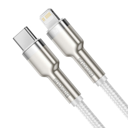 BASEUS Cafule Series Metal Data USB-C - iPhone Lightning 20W PD cable 1m - white – image 2