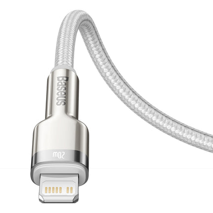 BASEUS Cafule Series Metal Data USB-C - iPhone Lightning 20W PD cable 1m - white – image 6