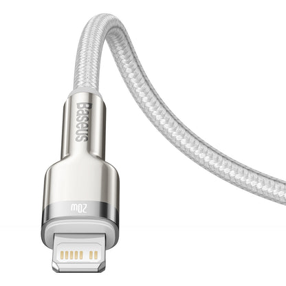 BASEUS Cafule Series Metal Data USB-C - iPhone Lightning 20W PD cable 1m - white – image 6