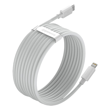 BASEUS 2x Simple Wisdom iPhone Lightning cable - USB-C 20W 1.5 m - white – image 6