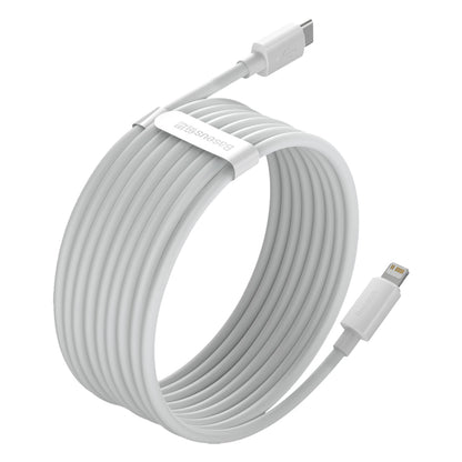 BASEUS 2x Simple Wisdom iPhone Lightning cable - USB-C 20W 1.5 m - white – image 6