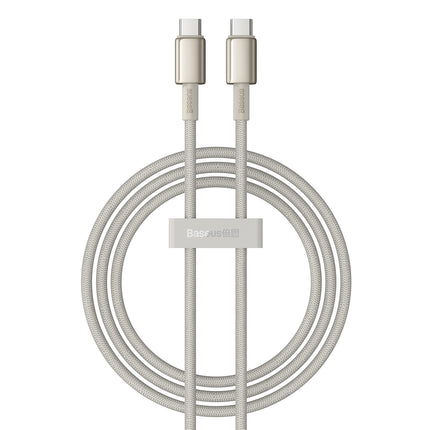 BASEUS Tungsten Gold USB-C - USB-C cable 100W 1m - gold