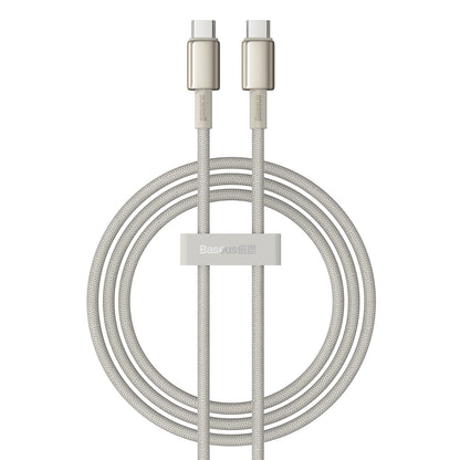 BASEUS Tungsten Gold USB-C - USB-C cable 100W 1m - gold