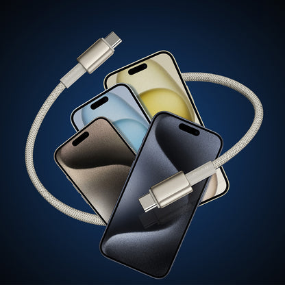 BASEUS Tungsten Gold USB-C - USB-C cable 100W 1m - gold – image 10