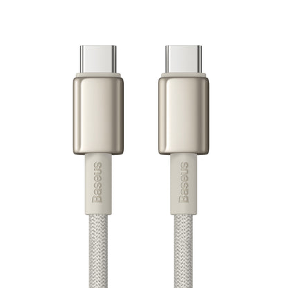 BASEUS Tungsten Gold USB-C - USB-C cable 100W 1m - gold – image 4