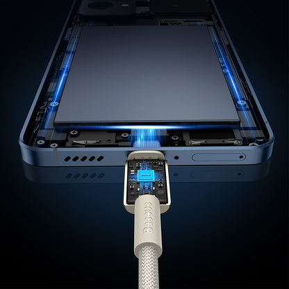 BASEUS Tungsten Gold USB-C - USB-C cable 100W 1m - gold – image 7