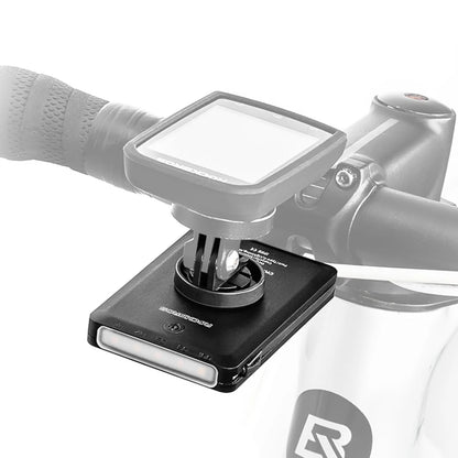 ROCKBROS 2in1 150lm front bicycle light for the counter with a 5000mAh IPX6 power bank - black