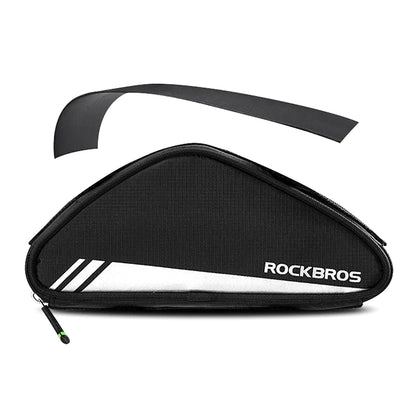 ROCKBROS Bicycle bag for tools, pump mounted on the frame, 0.7l - black – image 3