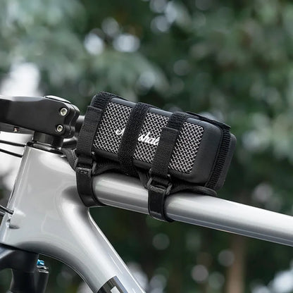 ROCKBROS Bicycle holder with Velcro for attaching to the handlebar frame for a speaker, water bottle, etc. - black – image 3