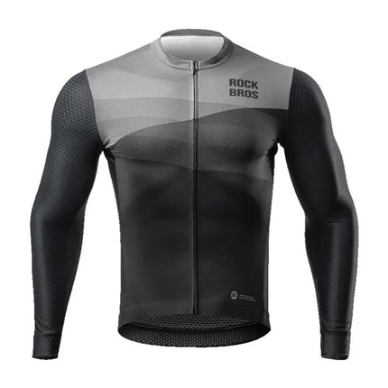 ROCKBROS Spring/summer long-sleeved cycling jersey M - black – image 13