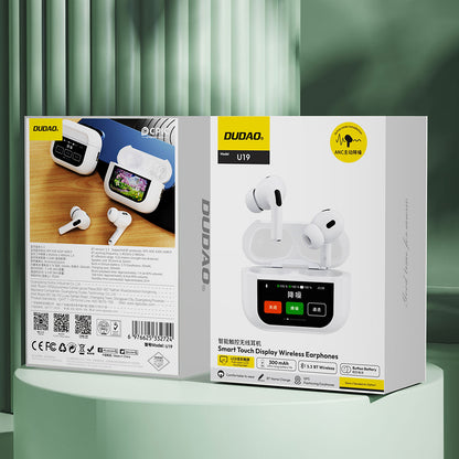 DUDAO U19 in-ear TWS wireless Bluetooth 5.3 headphones with LED display - white – image 11