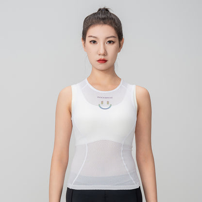 ROCKBROS Women's quick-drying cycling vest T-shirt, 3D fabric, XL/XXL - white – image 11