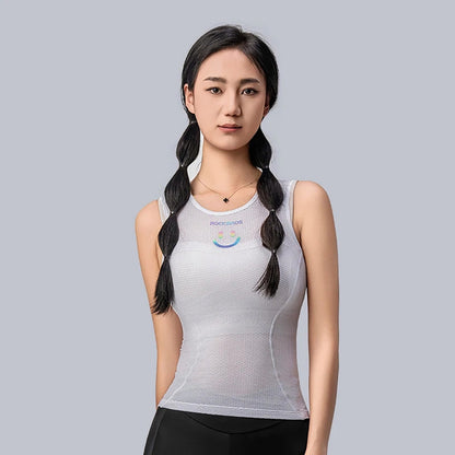 ROCKBROS Women's quick-drying cycling vest T-shirt, 3D fabric, XL/XXL - white – image 5