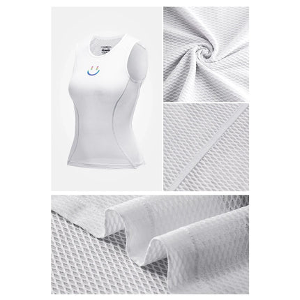 ROCKBROS Women's quick-drying cycling vest T-shirt, 3D fabric, XL/XXL - white – image 8