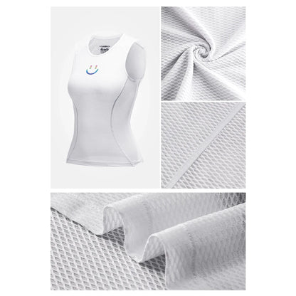 ROCKBROS Women's quick-drying cycling vest T-shirt, 3D fabric, XL/XXL - white – image 8