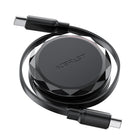 ACEFAST USB-C - USB-C retractable cable with organizer 60W - black