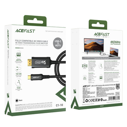 ACEFAST Audio-video cable USB-C - HDMI 4K 60Hz HDR 1.8m - black – image 7
