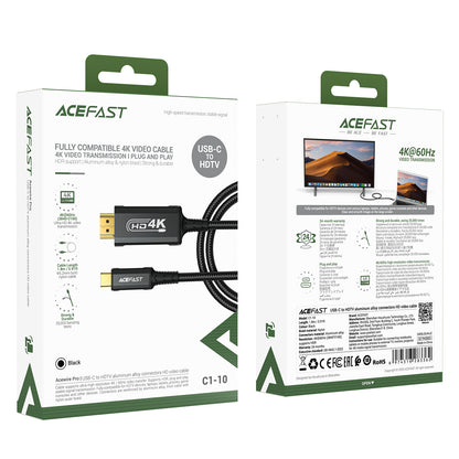 ACEFAST Audio-video cable USB-C - HDMI 4K 60Hz HDR 1.8m - black – image 7