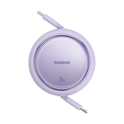 BASEUS Free2Pull USB-C retractable cable - iPhone Lightning 20W 1m - purple