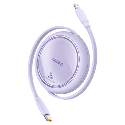 BASEUS Free2Pull USB-C retractable cable - iPhone Lightning 20W 1m - purple – image 3