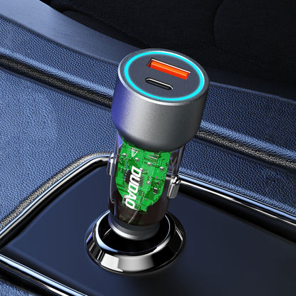 DUDAO R4T 30W USB-A USB-C car charger - gray – image 2