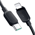 JOYROOM Multi-Color Series A14 USB-C cable - iPhone Lightning 20W 1.2 m - black