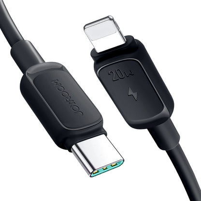 JOYROOM Multi-Color Series A14 USB-C cable - iPhone Lightning 20W 1.2 m - black
