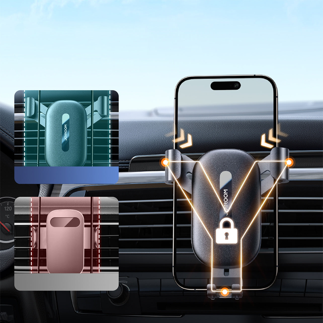 BASEUS Mobile Phone Stands – Gravity car phone holder for air – image 22