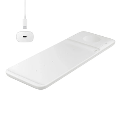 SAMSUNG 3in1 Samsung Trio inductive wall charger for phone / Galaxy Watch / Buds - white