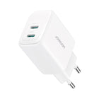 JOYROOM 2x USB-C 20W PD QC 3.0 mains charger - white